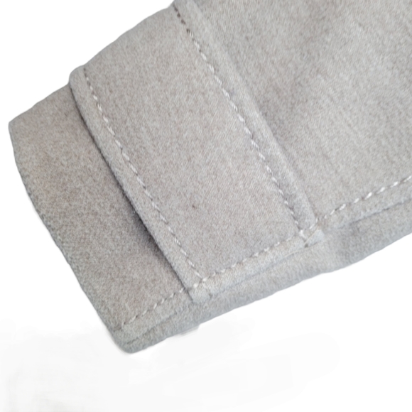 H&M Pea Coat Beige Tan Fall Winter Size 4 - Picture 9 of 9